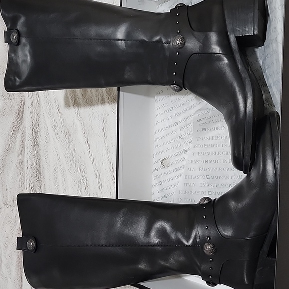 Emanuele Crasto Shoes - EMANUELE CRASTOMade In Italy Leather Studs High Shaft BootsStyle#: 1000808530